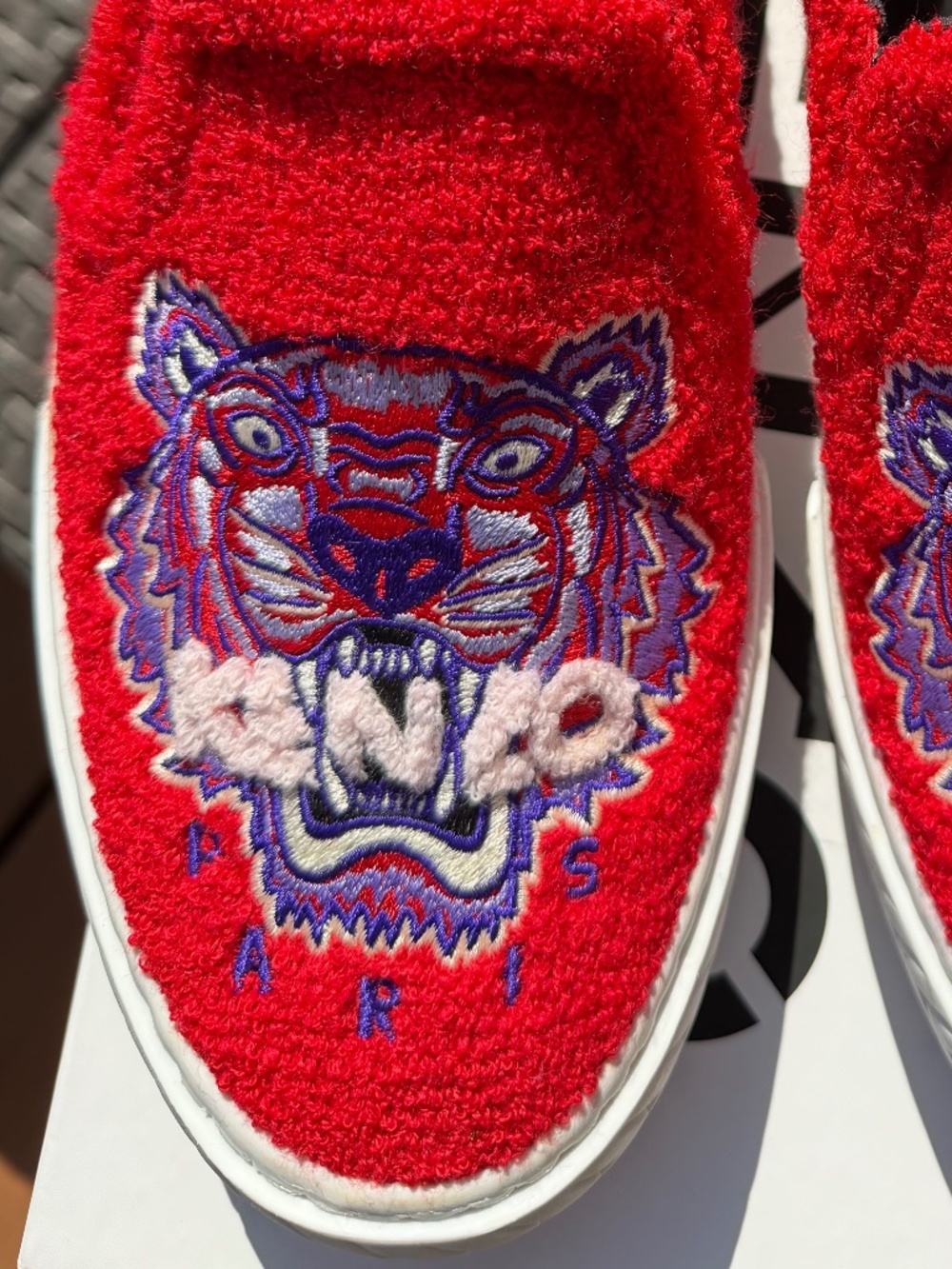Kenzo K-Skate Tiger Head Towel Slip-On Sneakers - Picture 4 of 8